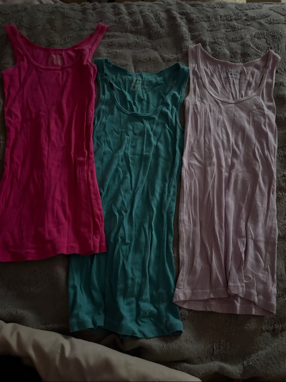 American Eagle Outfitters Women's Tank Tops - Hot Pink, Teal, Light Purple